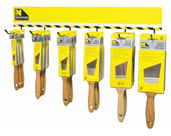 Rack of Finesse Eco Paint Brushes